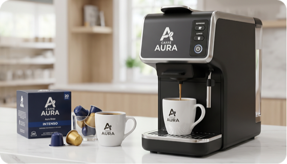 Cafetera de Cápsulas Aura