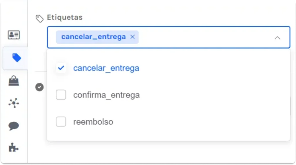 Nuevas etiquetas para tickets.