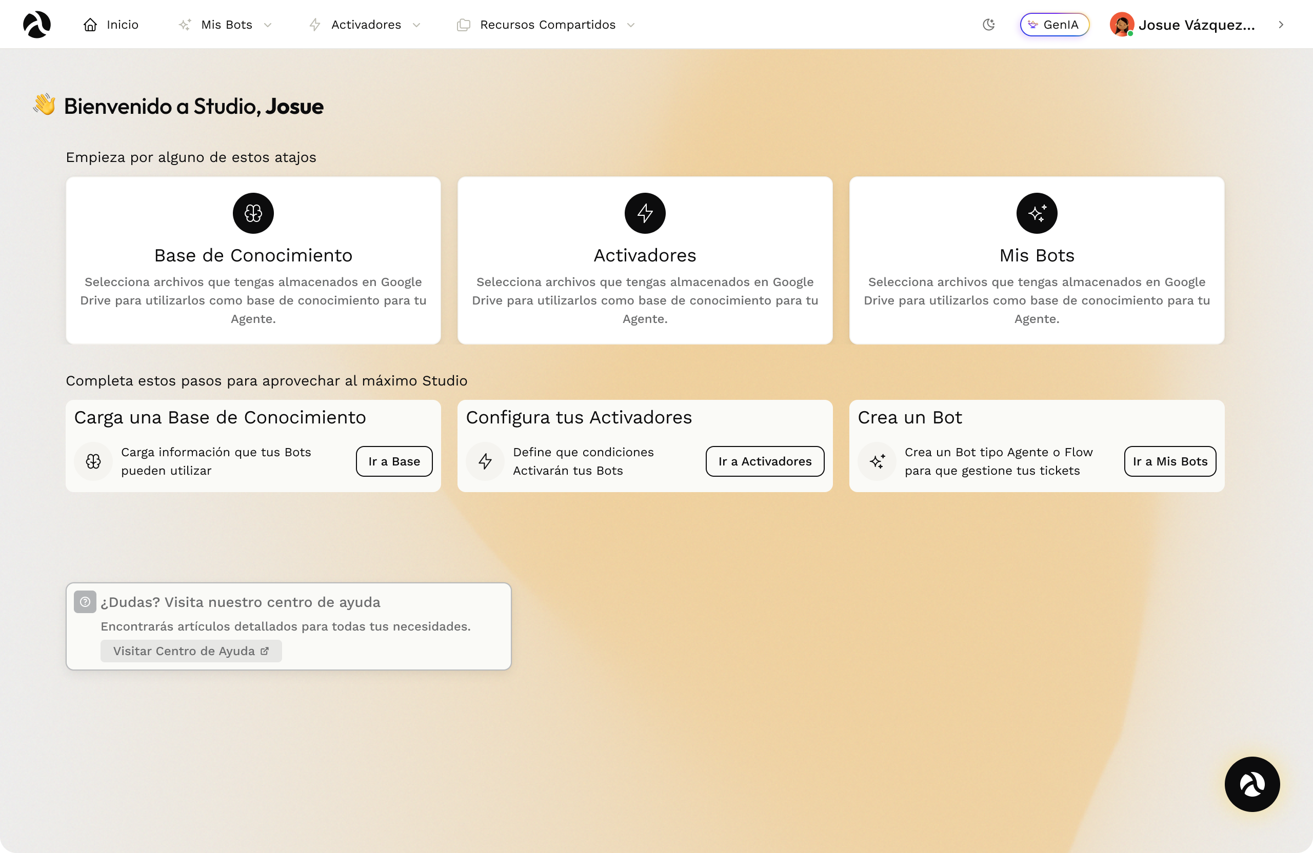 Studio Agent (beta): un nuevo nivel de inteligencia conversacional