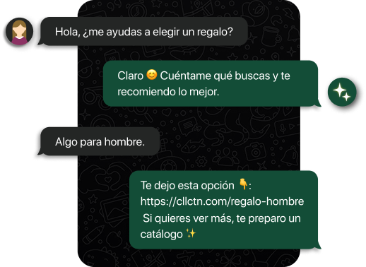 Asistente de IA respondiendo en segundos por WhatsApp