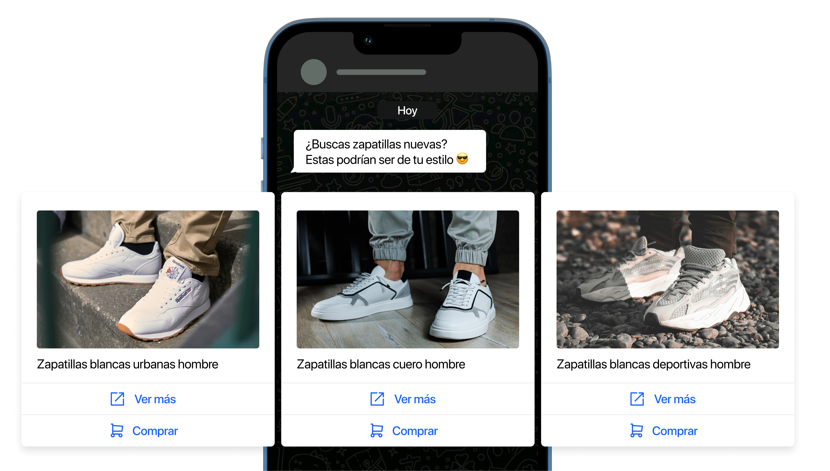 Mockup de carruseles para mostrar productos en Adereso