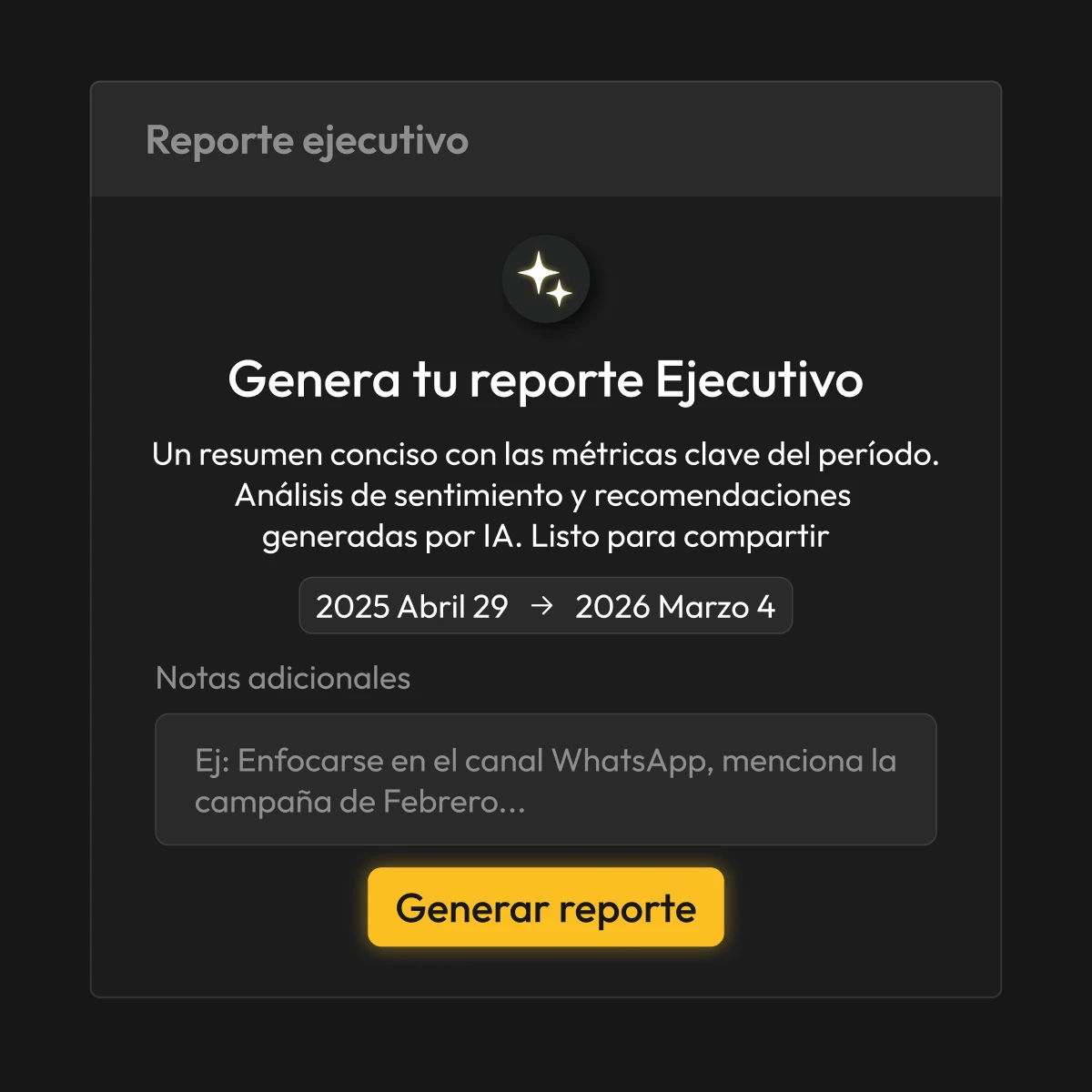 Exportar a CSV y vista tabular de conversaciones