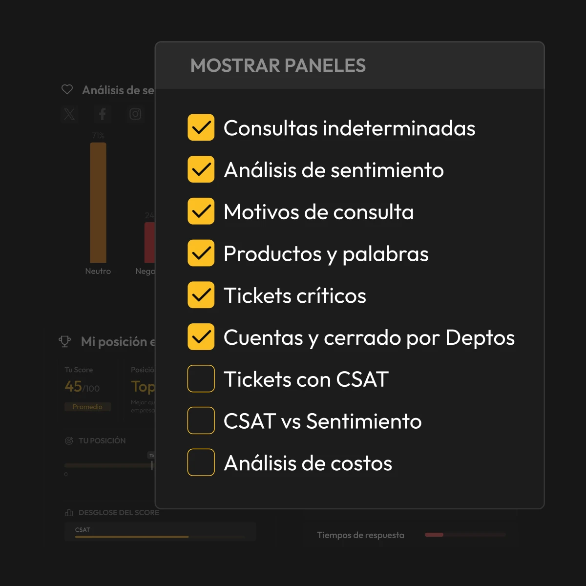 Botón Paneles en la vista general